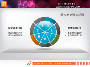 Orange structure slides pie chart