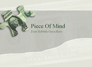 Piece of mind dolar, money