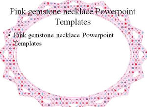 الوردي الأحجار الكريمة قلادة قوالب باور بوينت