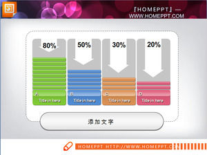 PPT bar graph with arrows