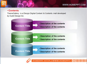 PPT histogram material with text box description