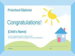 Pre-School-Diplom