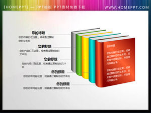 純PPT繪圖工具使書書幻燈片材料