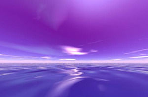 púrpura plantilla de PowerPoint abstracta del horizonte
