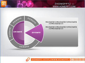 estructura diapositiva torta-como púrpura