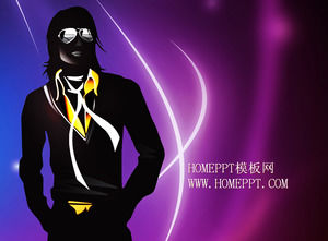 Violet coloré Michael Jackson Background Art Diaporama