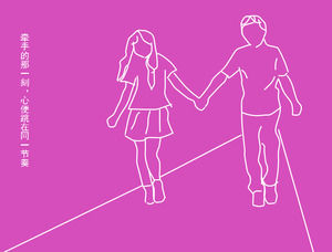 Ungu Valentine Day Slideshow Animated Unduh