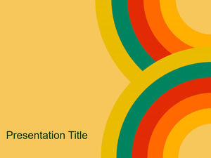 Imagem de slide de fundo de círculo de cor de arco-íris