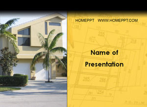 Real estate company villa sales PPT template download