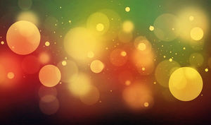 Red and green background yellow halo PPT background picture