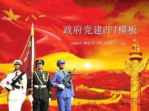 Priorità bassa del modello Red Army Partito Governo Edilizia Politica Polizia Militare PPT