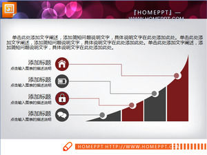 Kırmızı düz ve pratik çalışma özet rapor PPT grafik