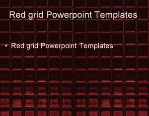 Plantillas de PowerPoint cuadrícula de color rojo