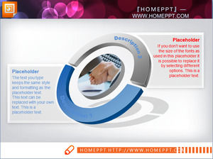 apretón de manos anillo de PPT relación de material de diagrama de descarga