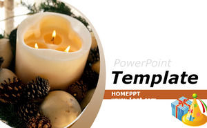 A lume di candela amore template PPT scaricare