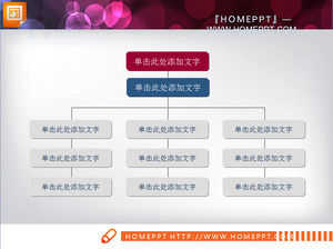 Simple and practical PPT organization chart material