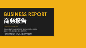 Simple business work report PPT template Simple business work report PPT template
