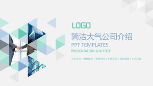 Modello PPT di presentazione aziendale semplice triangolo creativo