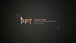Simple high-end texture color matching PPT template
