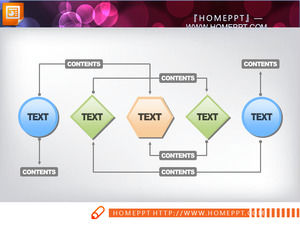 Einfache Slide Flowchart Vorlage herunterladen