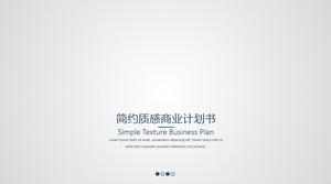 Template PPT rencana bisnis tekstur sederhana