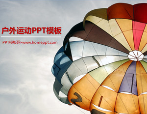 Skydiving sport all'aria aperta modello PPT scaricare
