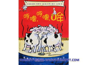 "Mendengkur, mendengkur, moo" cerita buku bergambar PPT