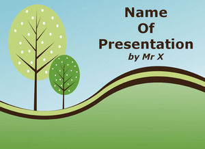 Soothing Natural Landscape powerpoint template