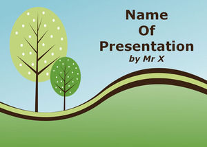 modello di PowerPoint Lenitivo Paesaggio Naturale