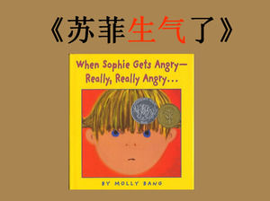 "Sophie raiva" PPT história livro de imagens