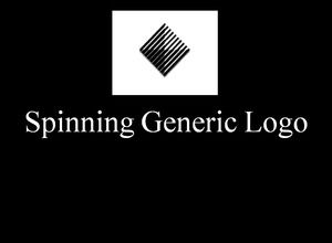 Spinning logotipo genérico plantillas de PowerPoint