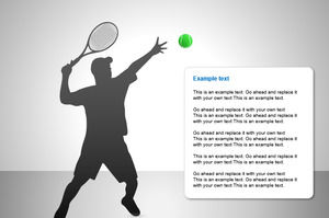 Sports tennis sport PPT template