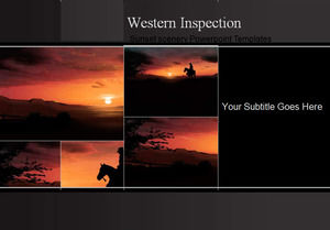 Sunset scenery Powerpoint Templates
