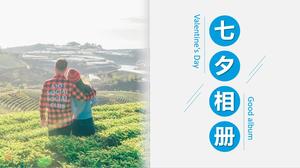 Tanabata Valentine's Day small fresh PPT photo album Tanabata Valentine's Day small fresh PPT photo album