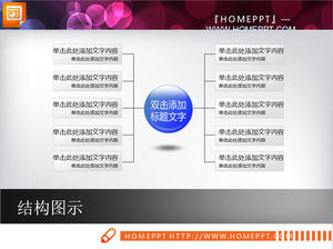 蓝色实心球导致PPT图表的结构