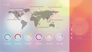 The business background of the business background of the pink world map