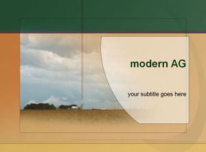 The modern agricultural Powerpoint Templates