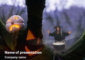 Halloween balkabağı ile şaman