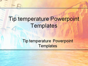 팁 온도 파워 포인트 템플릿