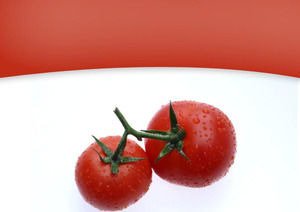 Tomates Frutas y Verduras plantilla de PowerPoint