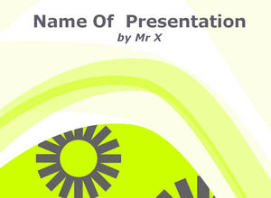 Memutar berpola Curve powerpoint template yang