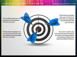 두 아름 다운 3D는 PPT 자료를 다트