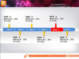 Two beautiful and practical slide history templates