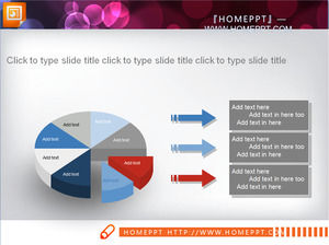 Two beautifully slides the pie chart material download