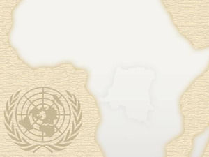 Organización de las Naciones Unidas y África plantilla de PowerPoint