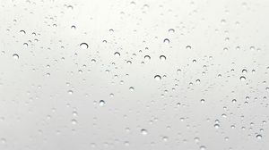 Water drops PPT background picture on glass