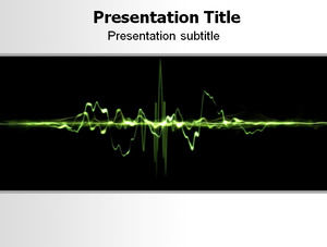 Onda modello di grafico ppt