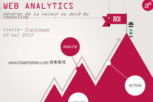 modello di stile europeo e americano cartone animato cattivo ppt "Web Analytics"