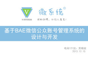 WeChat publiczny numer projektu analizy rynku i rozwoju wprowadzony szablon ppt