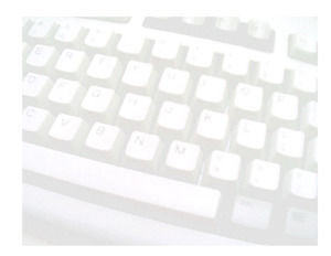 fond blanc Clavier